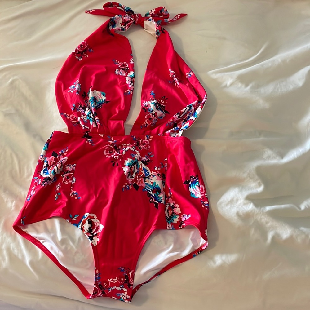 Unique one piece bathing suit!